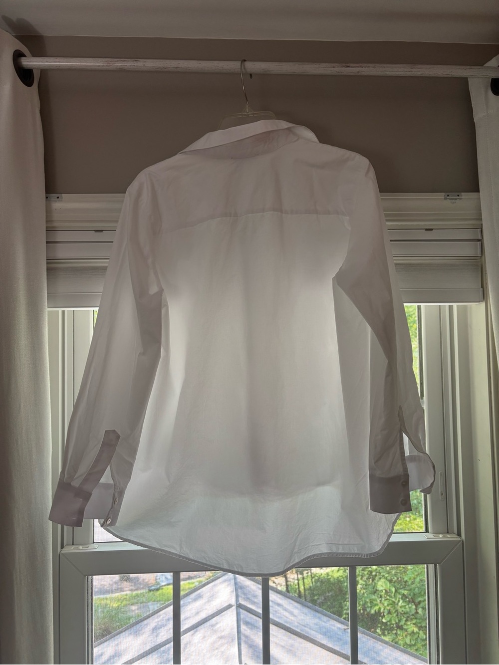 Tuckernuck White Nina Swing Oversized Collared Cotton Button Down Size M - Picture 5 of 6